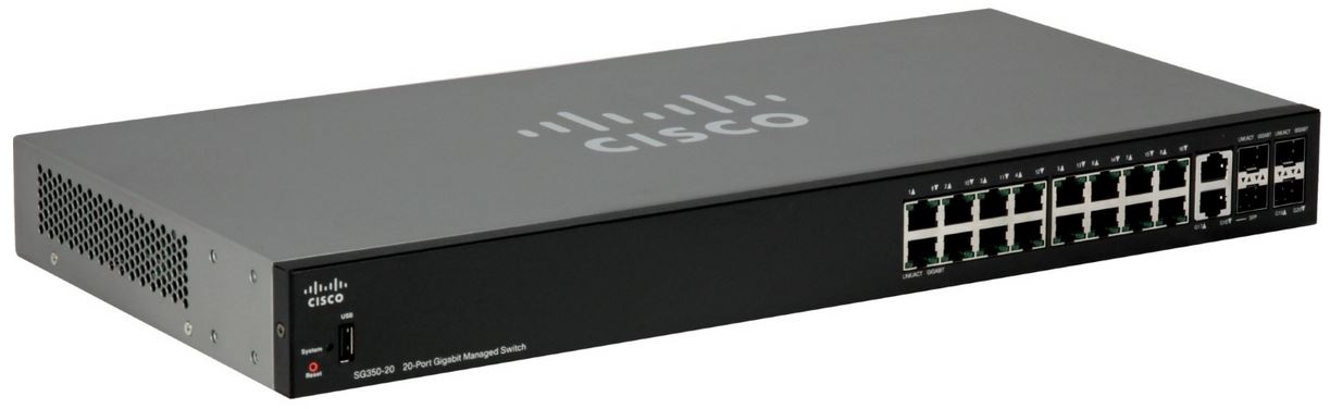 Cisco SG350-20 20-port Gigabit Managed Switch
