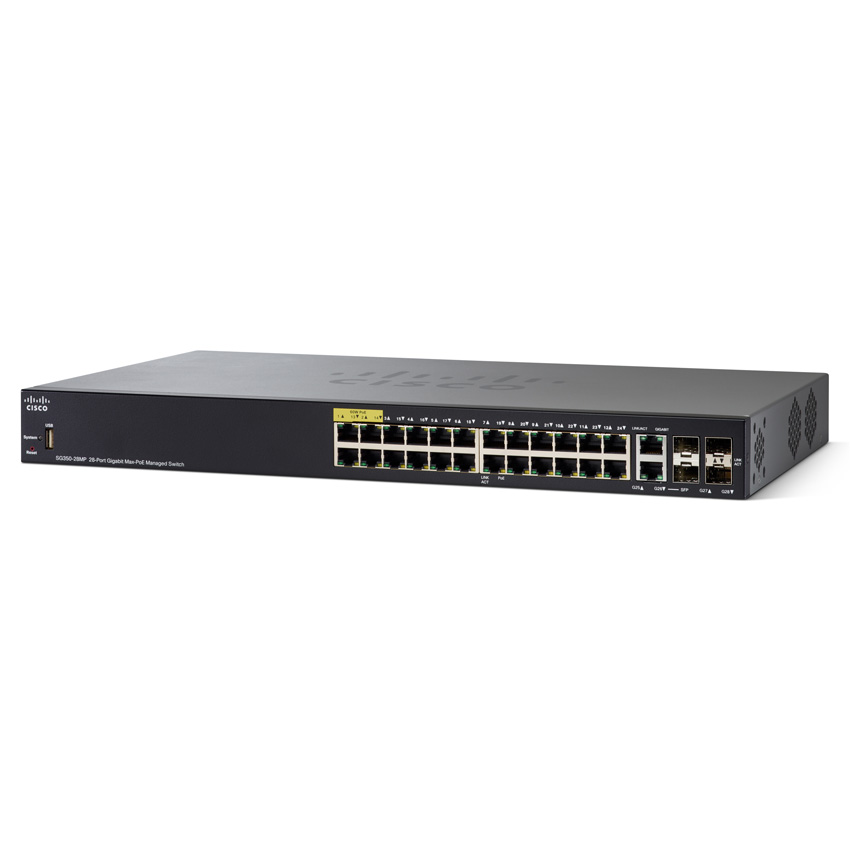 Cisco SG350-28MP 28-port Gigabit POE Managed Switch