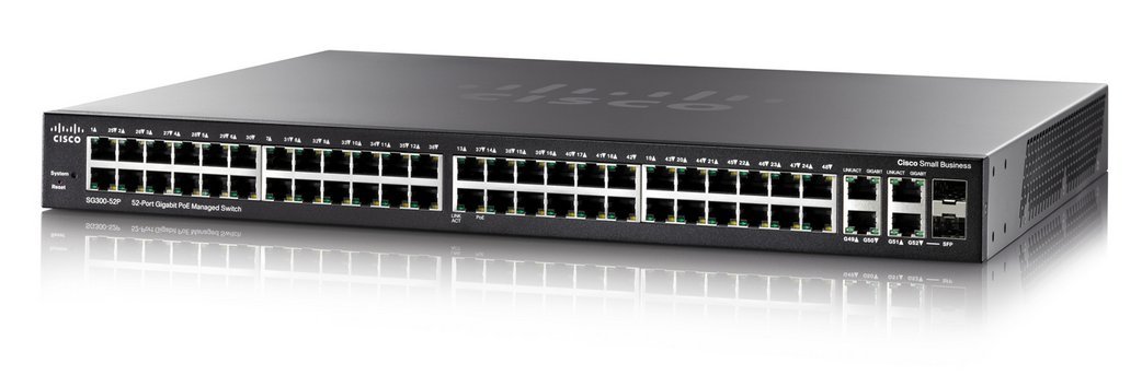 Cisco SG350-52MP 52-port Gigabit Max-PoE Managed Switch