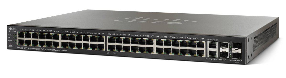 Cisco SG550X-48P 48-port Gigabit PoE Stackable Switch