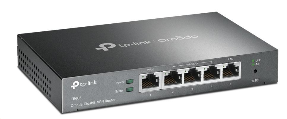 SafeStream™ Gigabit Multi-WAN VPN Router  Integration with Omada SDN Controller, Support 20 IPsec VPN Tunnels,
