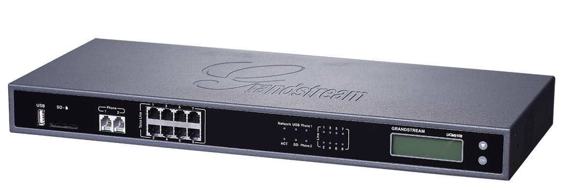 Grandstream UCM6108 IP PBX Appliance (2 FXS and 8 FXO Ports)