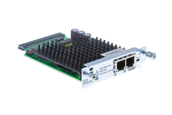VIC3-2FXS/DID
Two-Port Voice Interface Card- FXS and DID