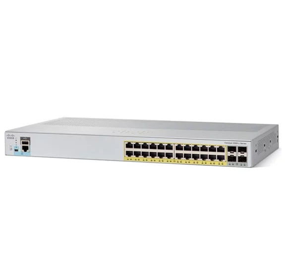 Cisco Catalyst 2960L 24 port 10/100/1000 Ethernet PoE+ports, 4x1G SFP AP Switches