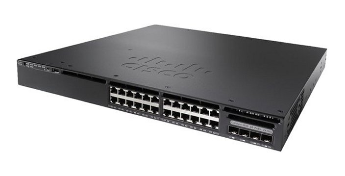Cisco Catalyst 3650 24 Port PoE 2x10G Uplink IP Base