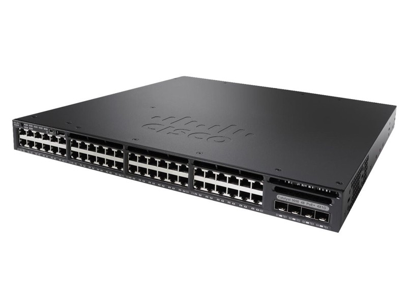 Cisco Catalyst 3650 48 Port Full PoE 4x1G Uplink LAN Base