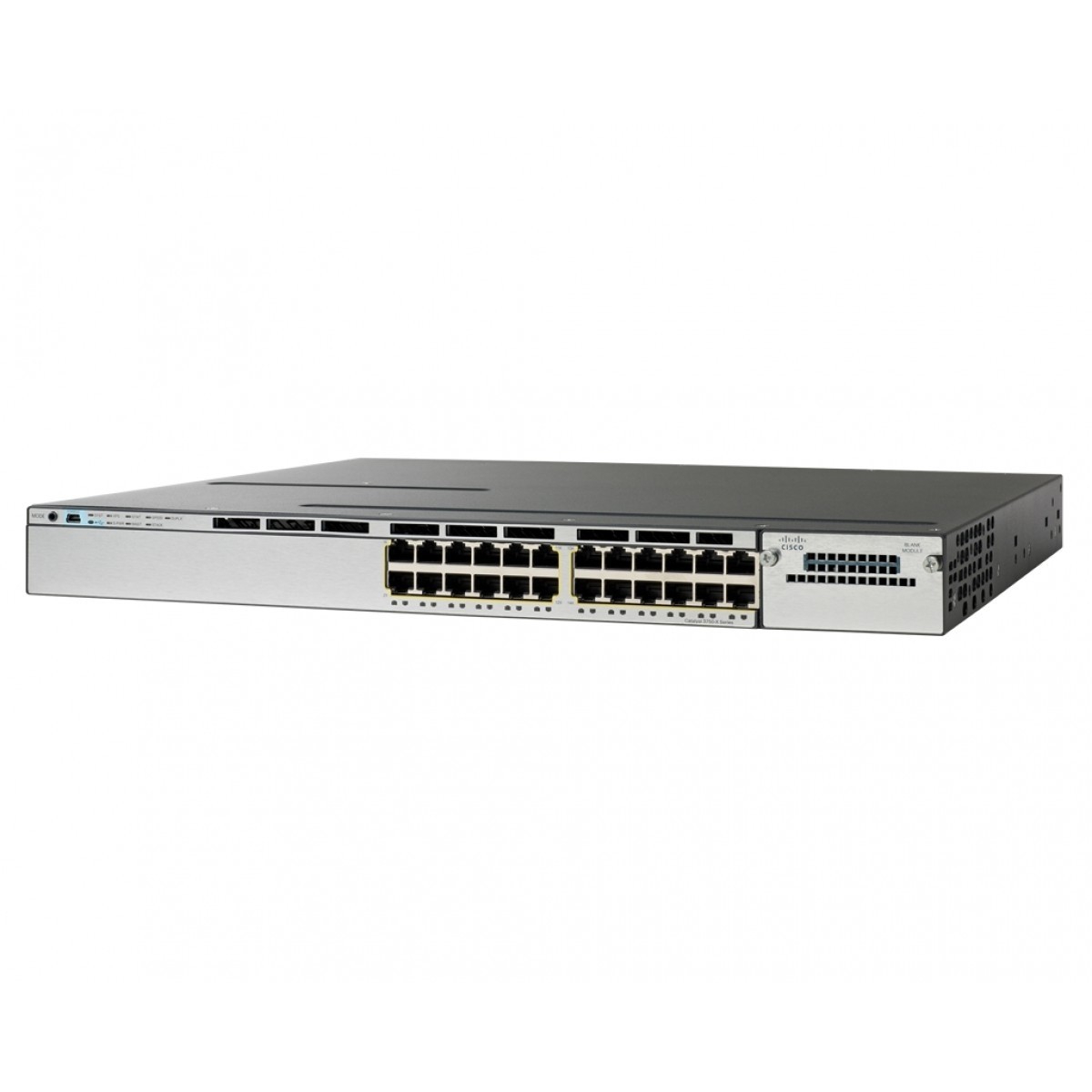 WS-C3850-24S-S Cisco Stackable 24 SFP Ethernet ports, with 350WAC power