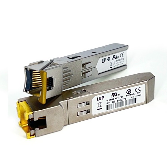 Singlemode Gigabit 10 km fibre transceiver with DDM, LC contact
