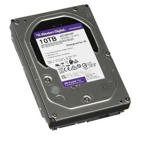 WD Purple Pro Smart Video Hard Drive - 10TB