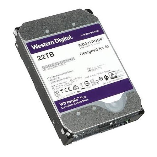 WD Purple Pro Smart Video Hard Drive - 22TB