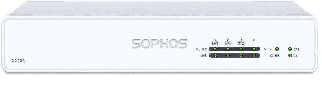 Sophos XG 106 rev.1 virtual private network firewall appliance and 1 year TotalProtect bundle