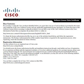 Cisco AnyConnect 1-Yr 100 User Plus (SASU)