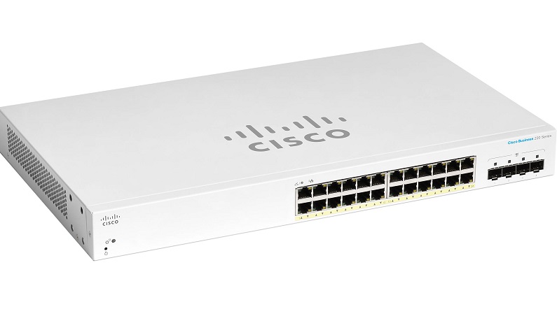 Cisco 24 Giga ports with 195W power budget with 4 Gigabit SFP