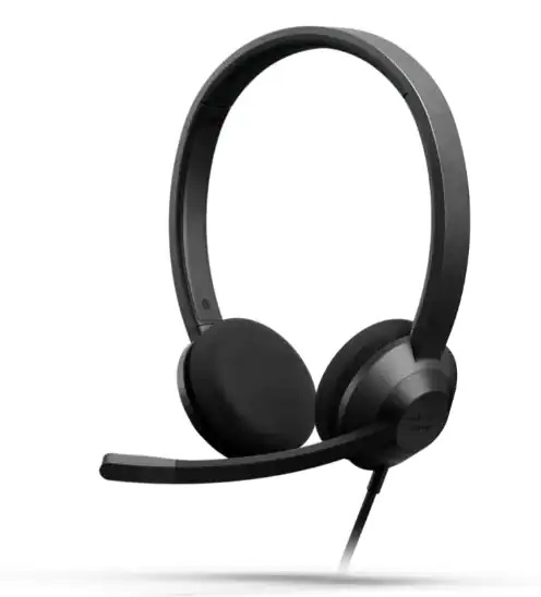 Headset 322 Wired Dual On-Ear Carbon Black USB-A