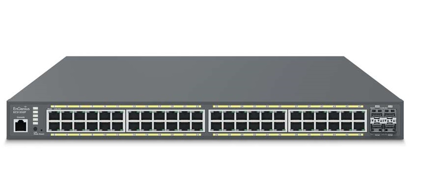 Cloud Managed 48-Port Gigabit PoE+ Switch with 4 SFP+ Ports