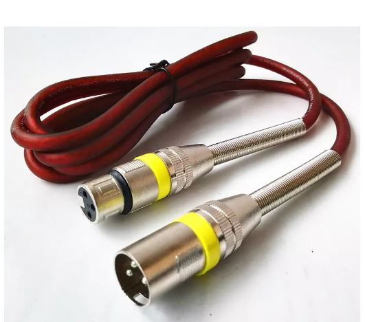High Grade 2m Red Low Noise Wire XLR Microphone Cable