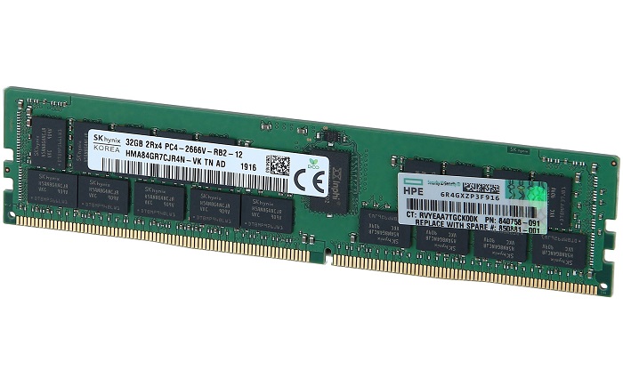 HPE 32GB 2Rx4 PC4-2666V-R Smart Kit : ProLiant Servers - Memory Gen 10