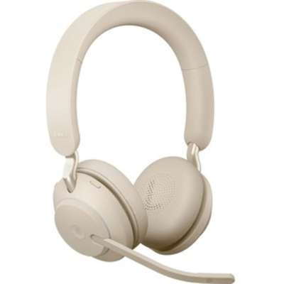 Jabra Evolve2 65 Mono Wireless On-Ear Headset (Unified Communication, USB Type-C, Beige)