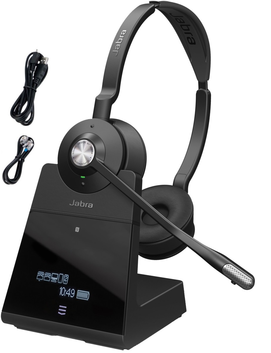 Jabra Engage 75 Stereo with Charging Stand, Wireless Headset