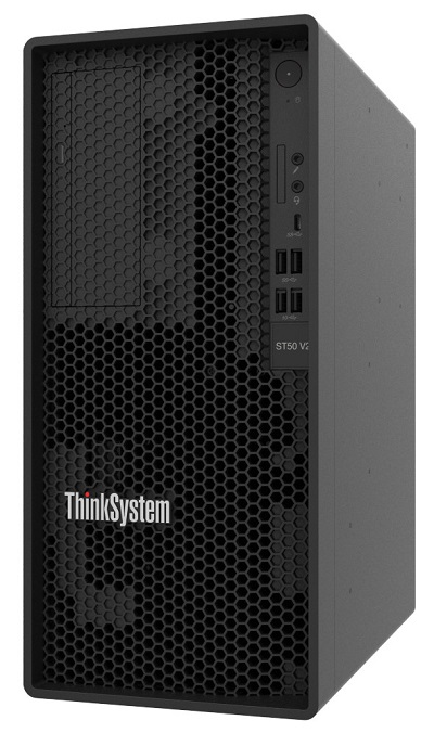 ThinkSystem ST50 V2,  1xIntel Xeon E-2356G 6C 3.2GHz 80W,  1x16GB 2Rx8, 2x2TB 7200,  SW RD,   1x500W,