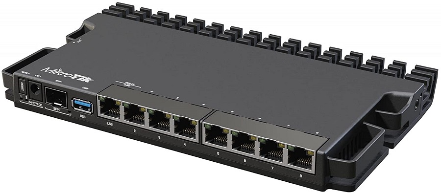 Mikrotik RB5009UG+S+IN router with PoE-in and PoE-out on all ports. Perfect for small and medium ISPs. 2.5 Gigabit Ethernet 