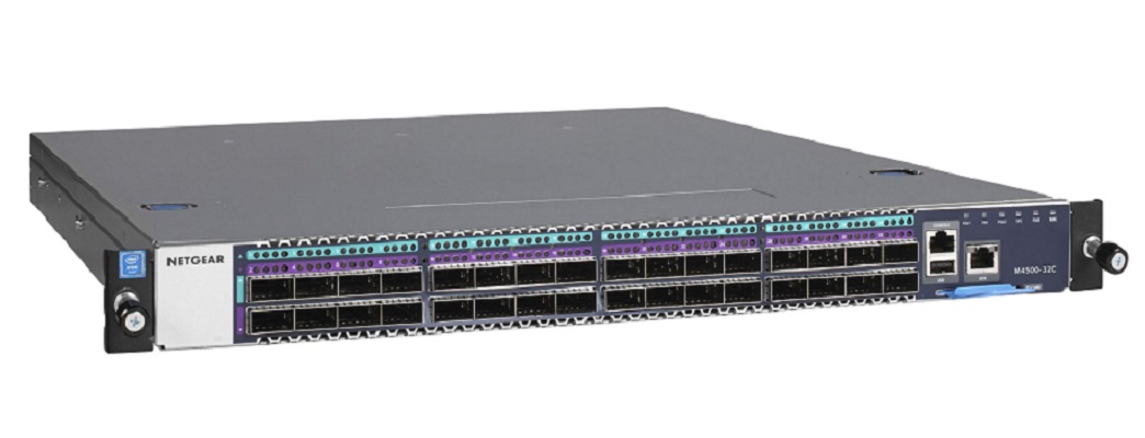 Netgear Managed Switch with 32x100G QSFP28 ports