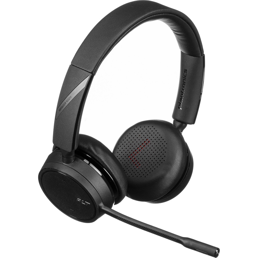 Plantronics - Voyager 4220 UC USB-C (Poly) - Bluetooth Dual-Ear (Stereo) Headset - Connect to PC