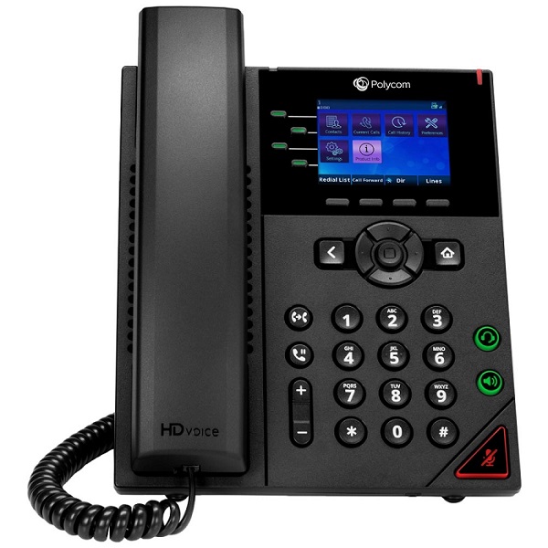 OBi Edition VVX 250 4-line Desktop Business IP Phone with dual 10/100/1000 Ethernet ports. PoE only. Ships without power supply.