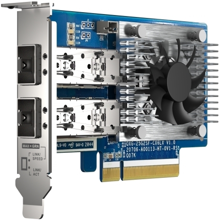 QXG-25G2SF-CX6 Two Port 25GbE Network Card with SR-IOV and RoCE for Improved Network and VMware