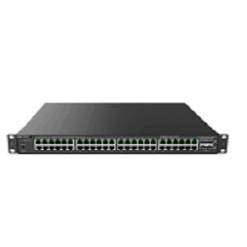 48 × 10/100/1000Base-T copper ports with auto-negotiation, 4 × 1GE SFP ports, fixed single AC power supply, PoE/PoE+ power supply, 