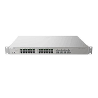 24 × 10/100/1000Base-T copper ports with auto-negotiation, 4 × 1GE SFP ports, fixed single AC power supply, PoE/PoE+ power supply, 