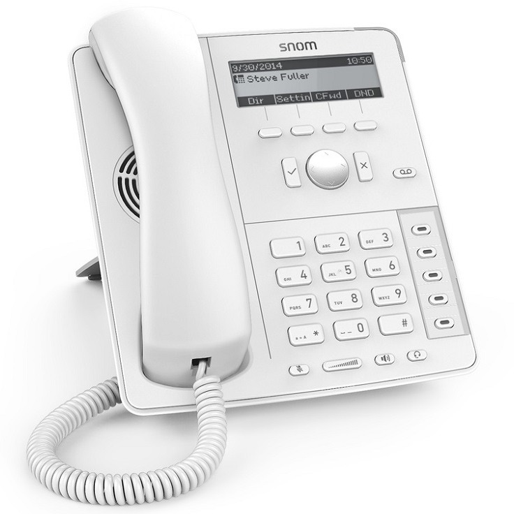 The small office phone with USB, 3.2 inch high resolution b/w display, USB port, Headset connectable 