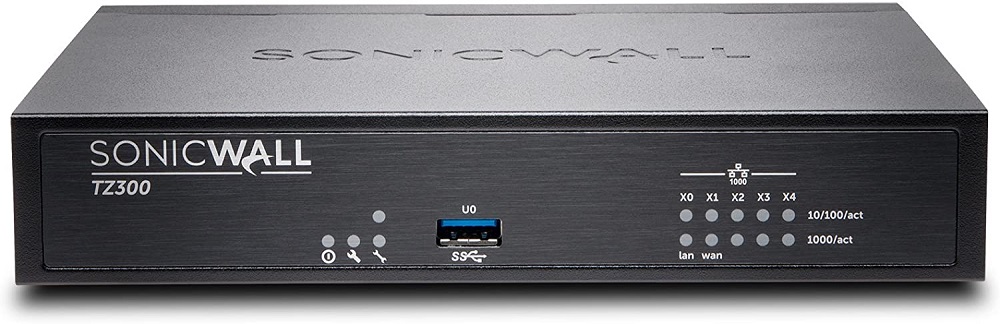 SonicWall TZ300 01-SSC-0215 VPN Wired Gen 6 Firewall Appliance (Hardware only)